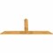 Ekena Millwork Portland Rough Sawn Timber Gable Bracket, Western Red Cedar, 84"W x 35"H x 2"D x 6"F, 10/12 Pitch GBW084X35X0206POR00RWR - alternate 2